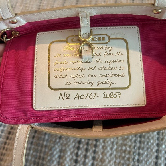 Coach Brown and Colorful Signature Tote - Picture 4 of 4